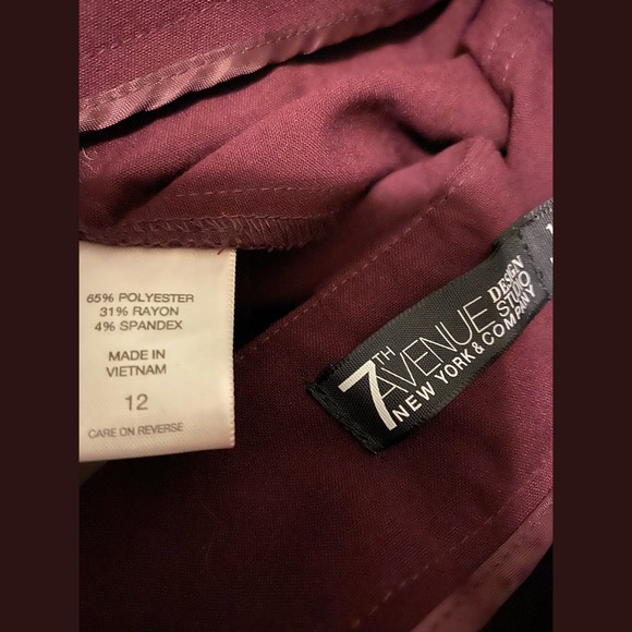 7th Avenue wide leg slacks. Gently worn. No damage - Picture 3 of 5